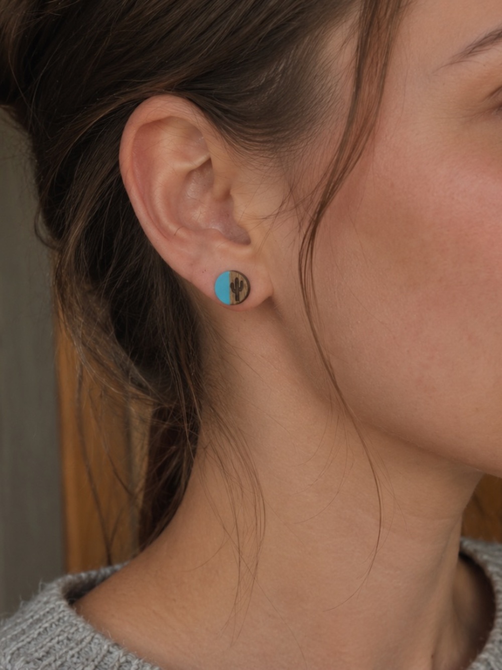 Cactus earrings